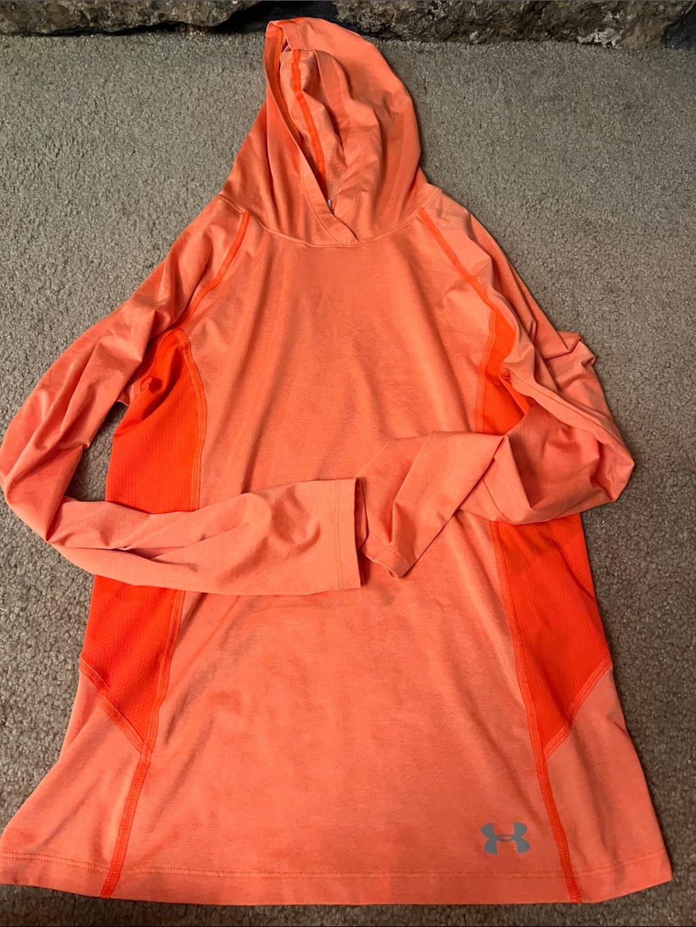 Under Armour Neon Coral Performance Hoodie